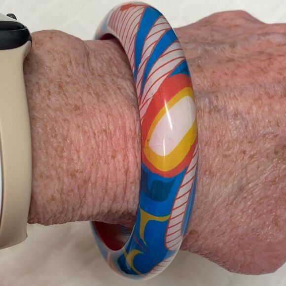 Gordon White Hummingbird Colibri Wood Bangle New Boho Cottagecore Bracelet‎ Fun - Picture 2 of 10